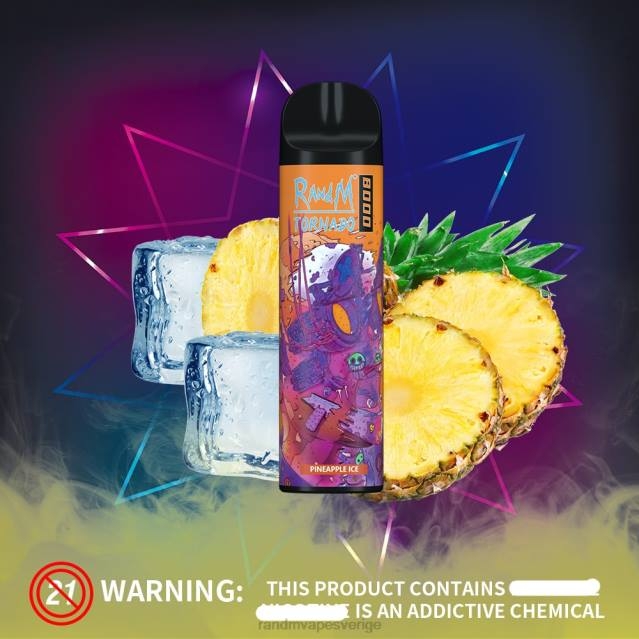 2V0J237 RandM Tornado 8000 luftflödeskontroll vape enhet 1st RandM rabatt code blå razz is