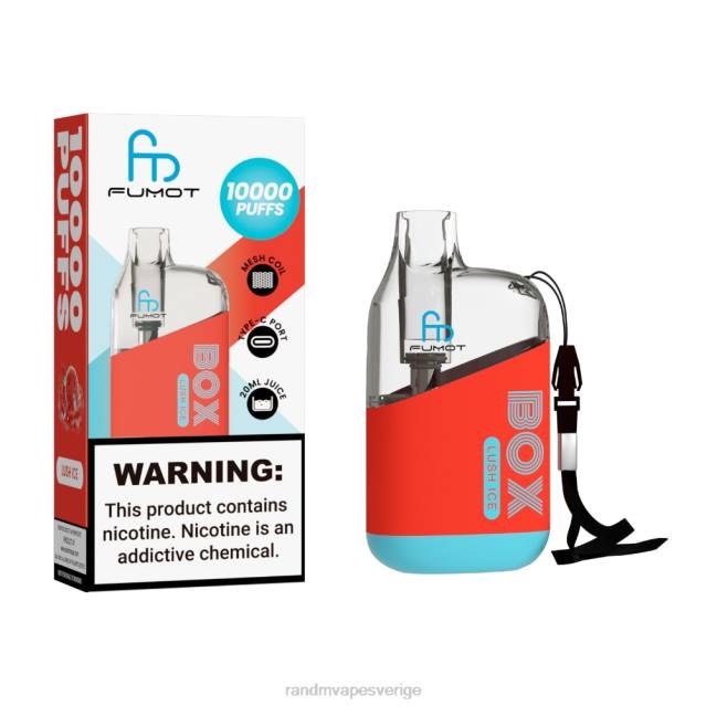 2V0J86 Fumot Original RandM Tornado Box 10000 luftflödeskontroll vape enhet 1st RandM vape smaken frodig is