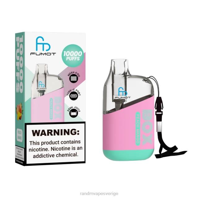 2V0J86 Fumot Original RandM Tornado Box 10000 luftflödeskontroll vape enhet 1st RandM vape smaken frodig is