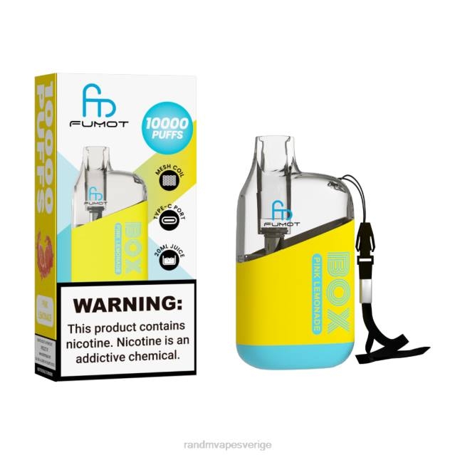 2V0J86 Fumot Original RandM Tornado Box 10000 luftflödeskontroll vape enhet 1st RandM vape smaken frodig is