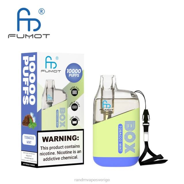 2V0J86 Fumot Original RandM Tornado Box 10000 luftflödeskontroll vape enhet 1st RandM vape smaken frodig is