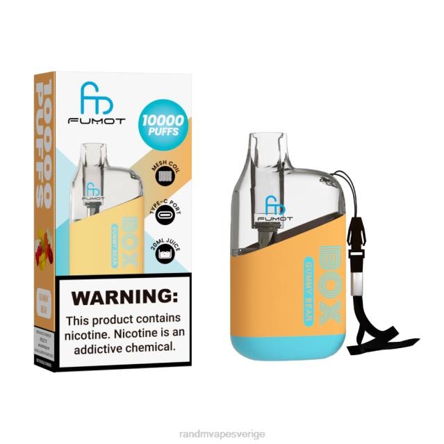 2V0J86 Fumot Original RandM Tornado Box 10000 luftflödeskontroll vape enhet 1st RandM vape smaken frodig is