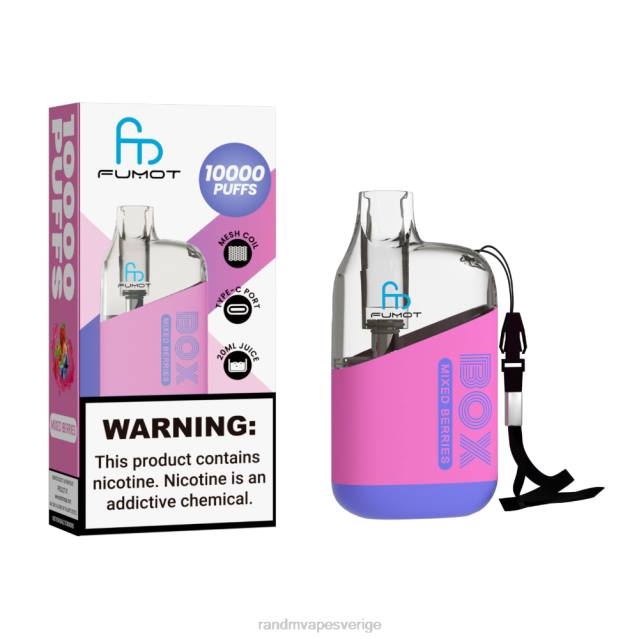 2V0J88 Fumot Original RandM Tornado Box 10000 luftflödeskontroll vape enhet 1st RandM vapes wholesale blandade bär